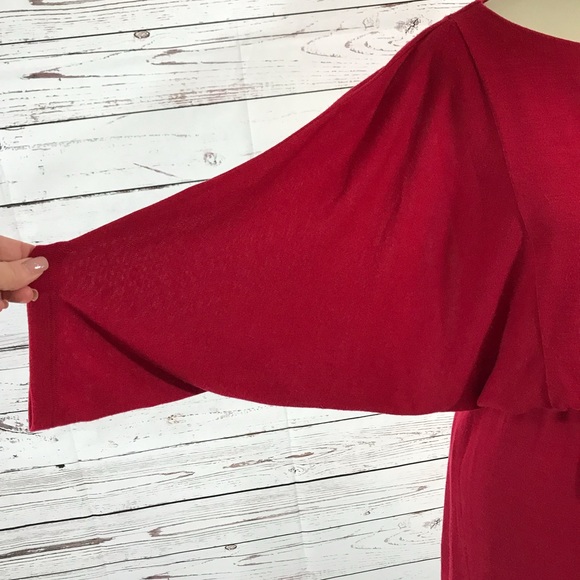 Sandra Darren Red Dress with elastic waist Size S - Picture 5 of 8